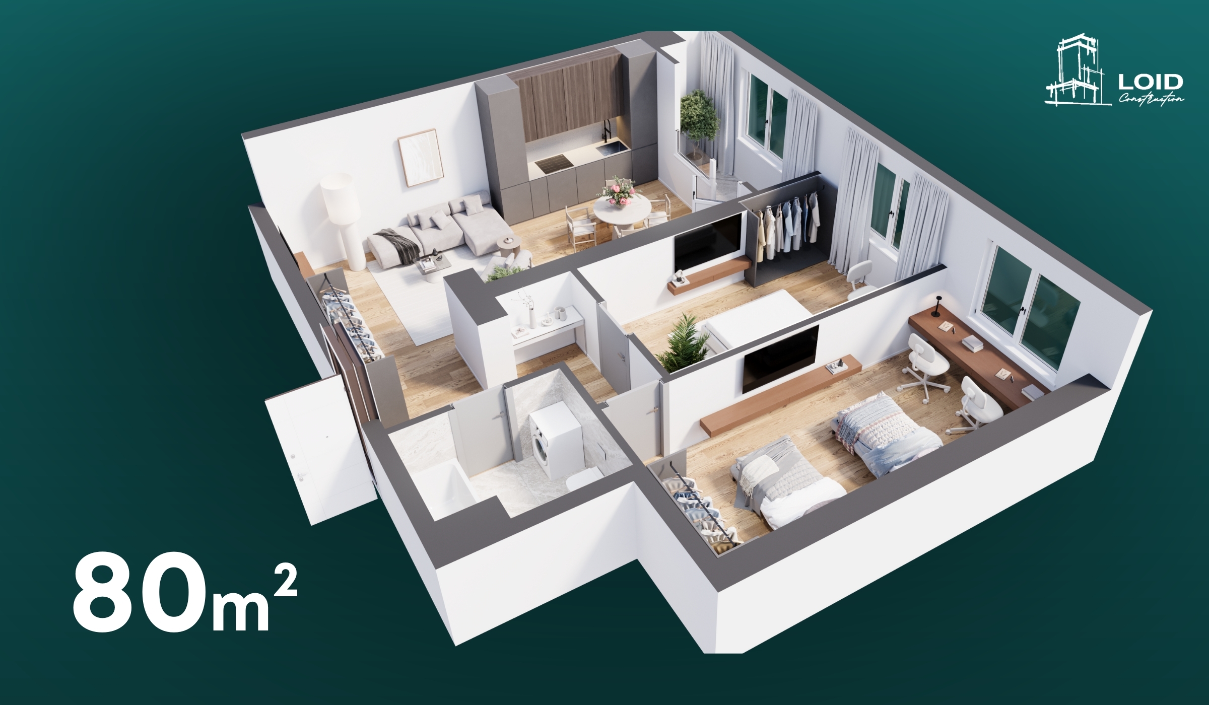 Apartament - 80.00